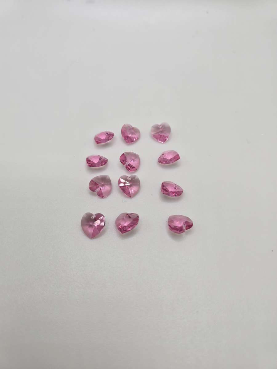 Swarovski Rose Colored Hearts
