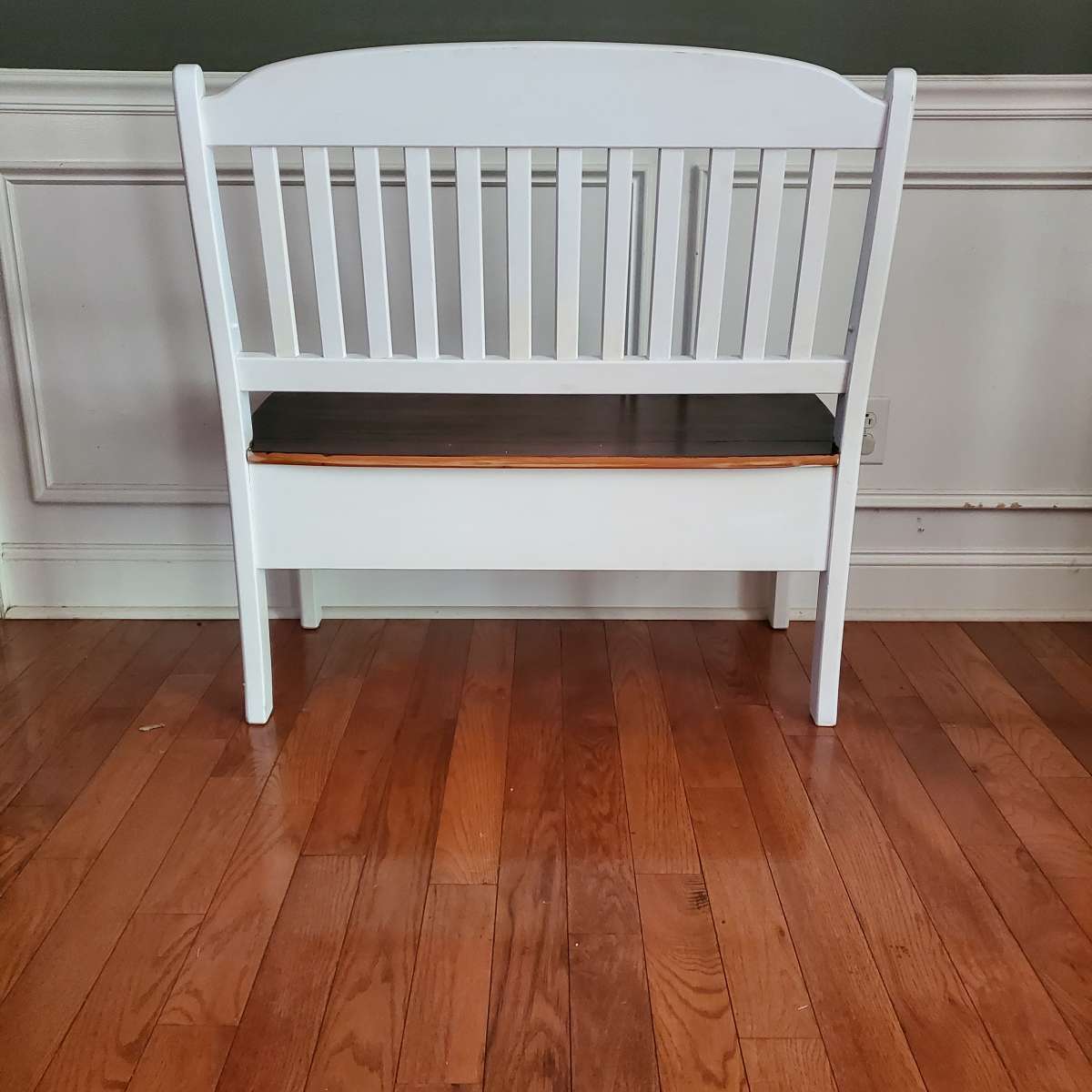 Wooden Bench W Storage