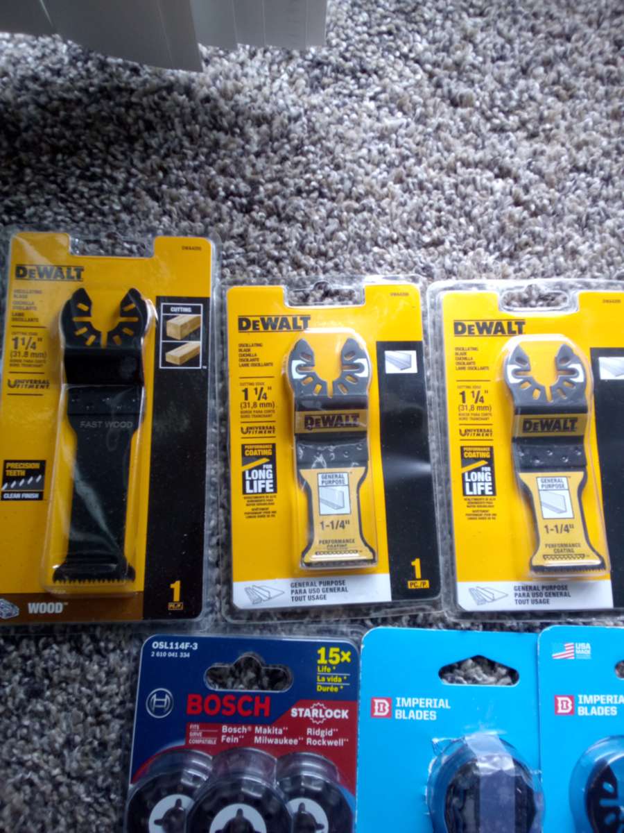 DeWalt Bosch Imperial Blades oscillating blades bundle