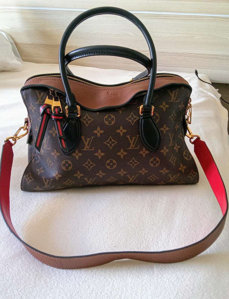 Loius Vuitton Monogram Tuileries BrownRed  in canvas
