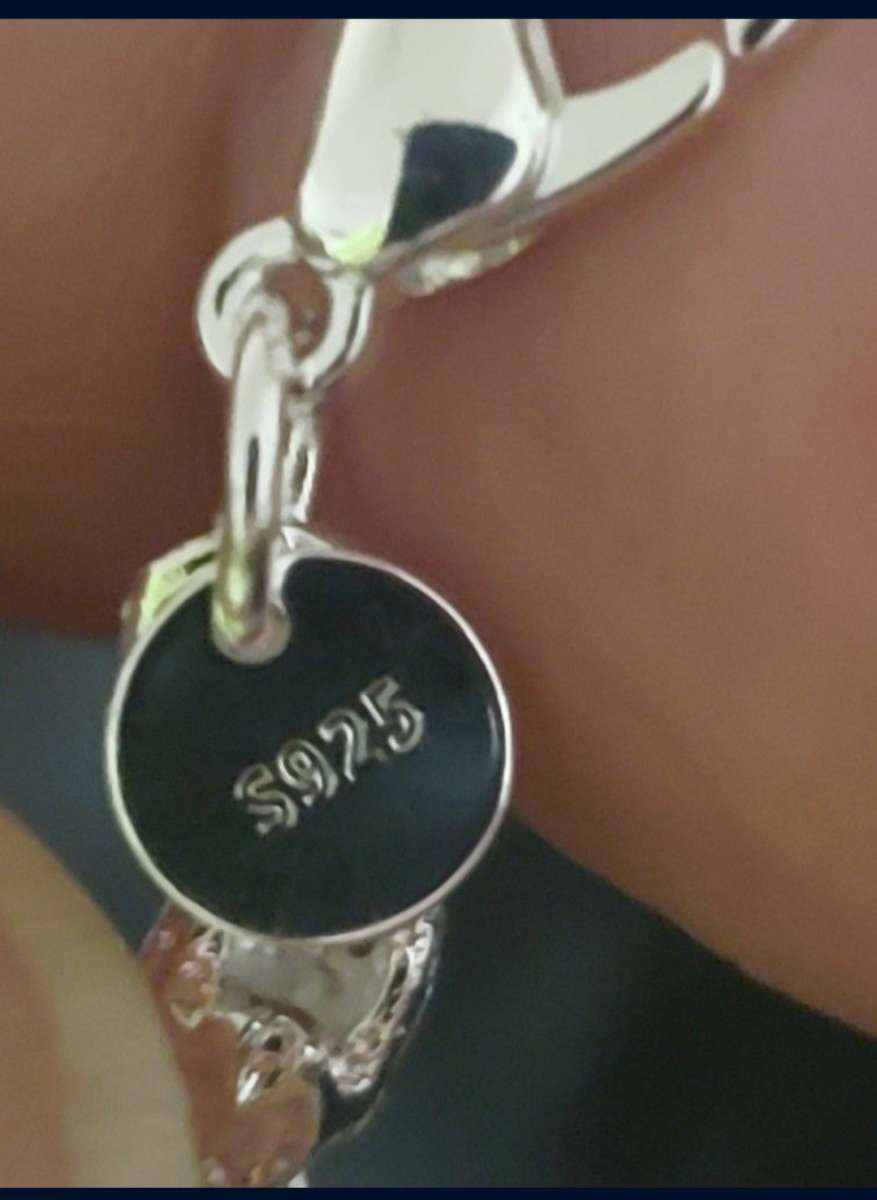 brand new silver 20in 6mm thick bamboo style necklace