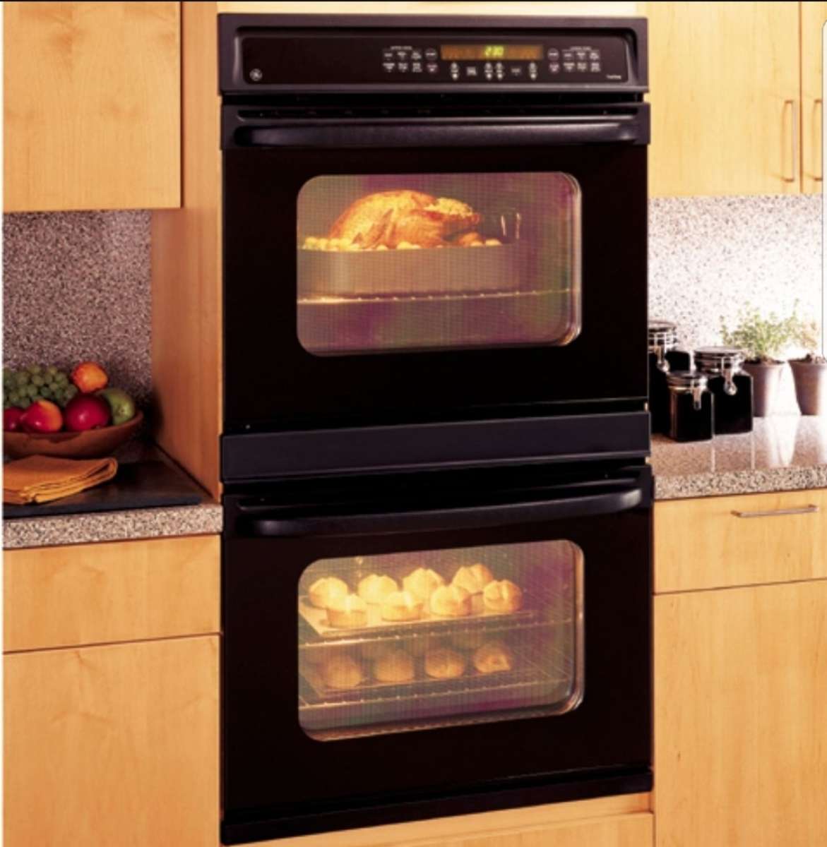 lgGE 30 BuiltIn Double Wall Oven And Over The Range