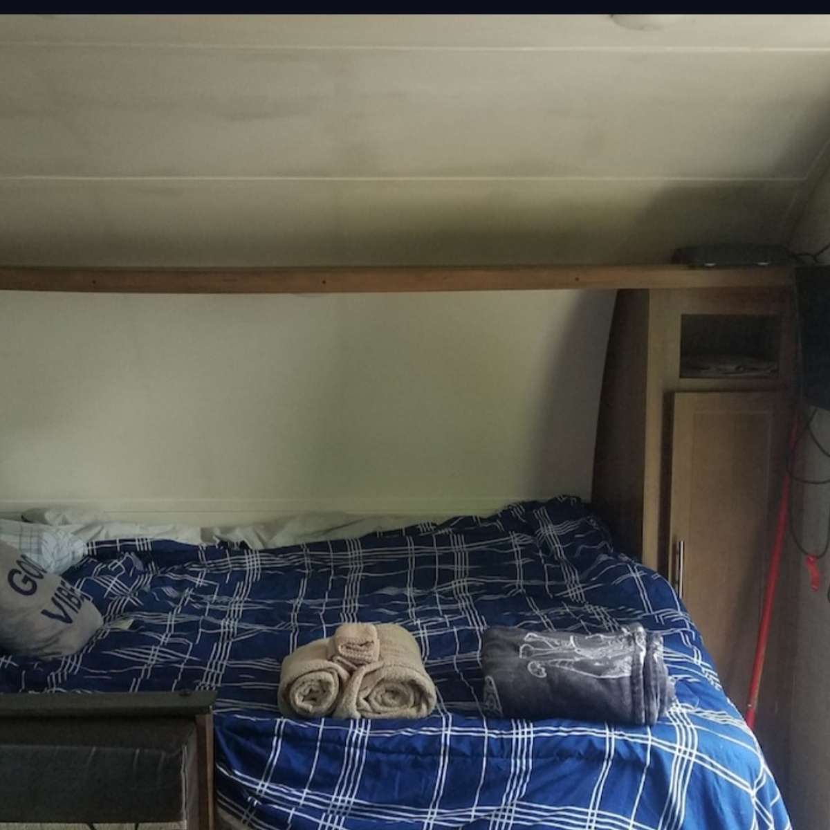 Camper near Mercedes Benz Stadium