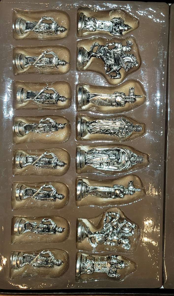 100 NEW Steel Chess Piece Set