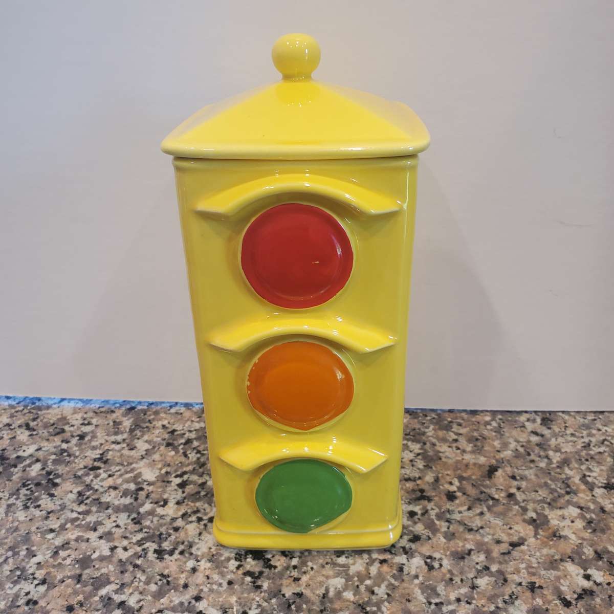 Vintage McCoy Stoplight Cookie Jar labeled 351 USA