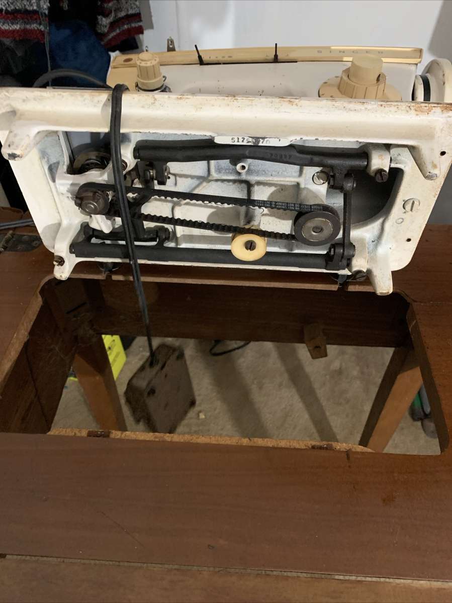 Vintage sewing machine by singer