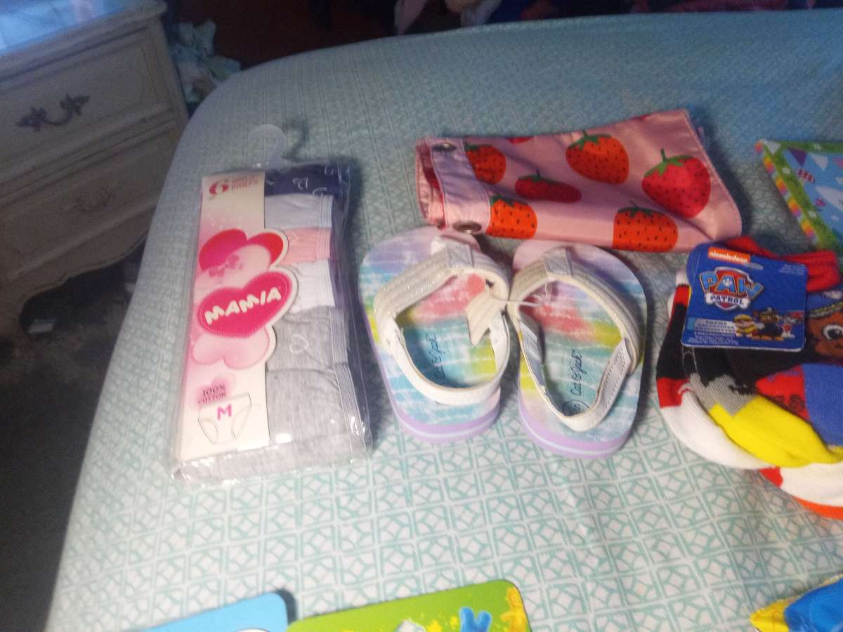 toys clothes shoes book six little school stuff band aid