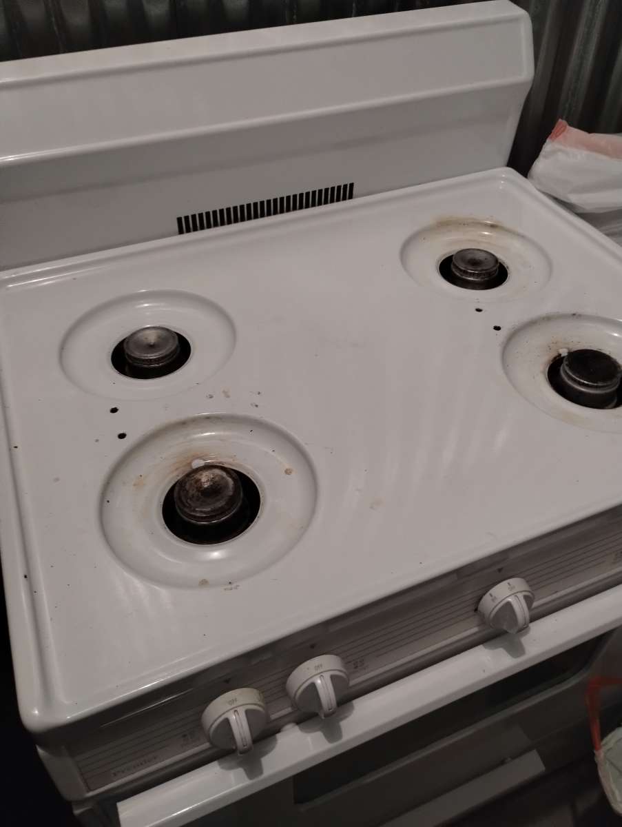 refrigerator and stove