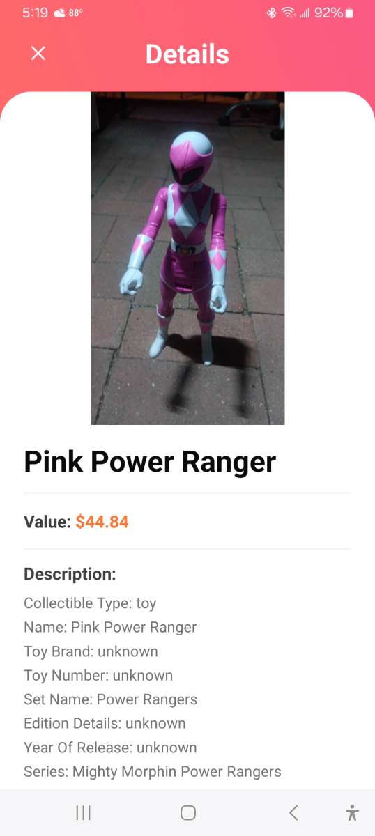 4 foot tall power ranger collectables