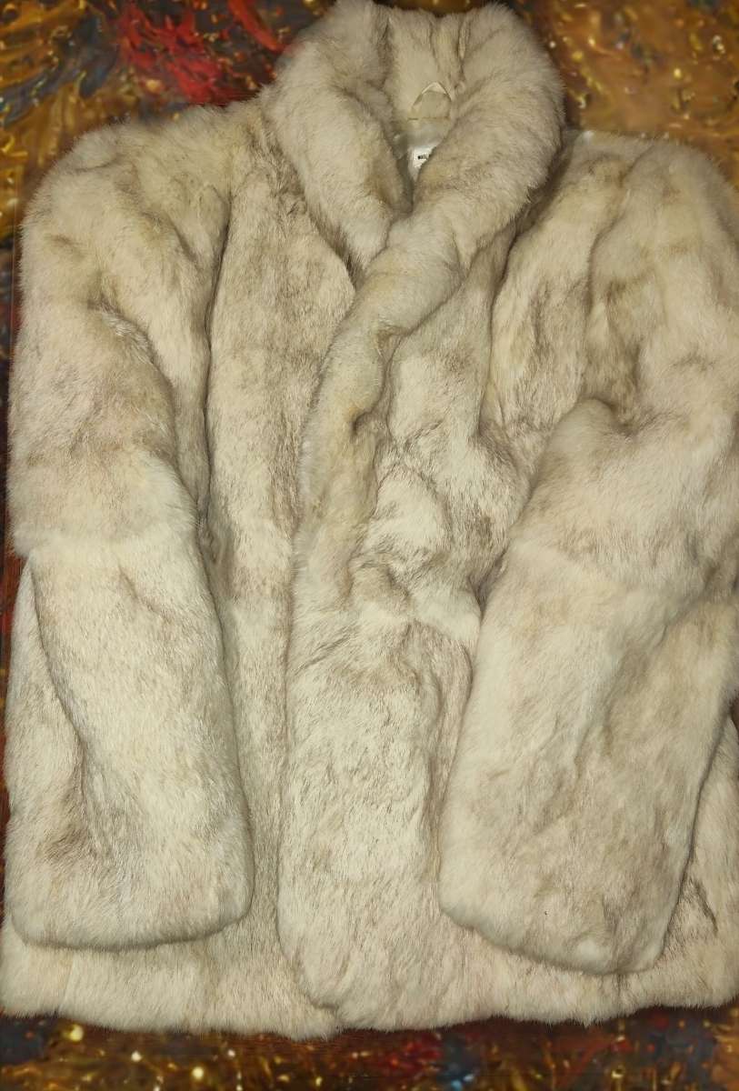 Rabbit fur coat