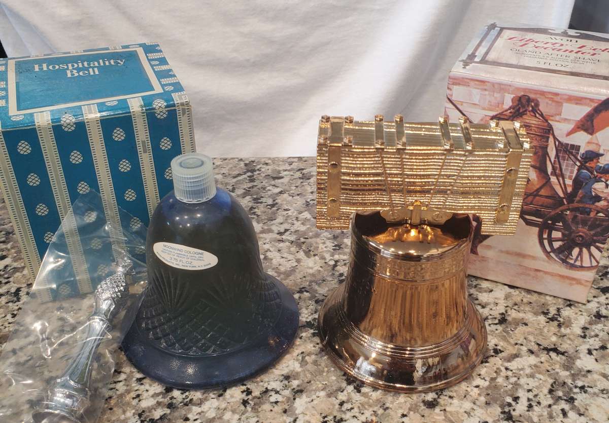 2 New in Box Avon 70s Cologne Bells
