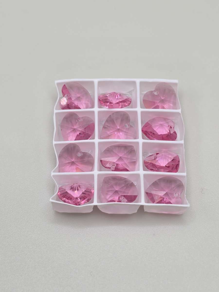 Swarovski Rose Colored Hearts