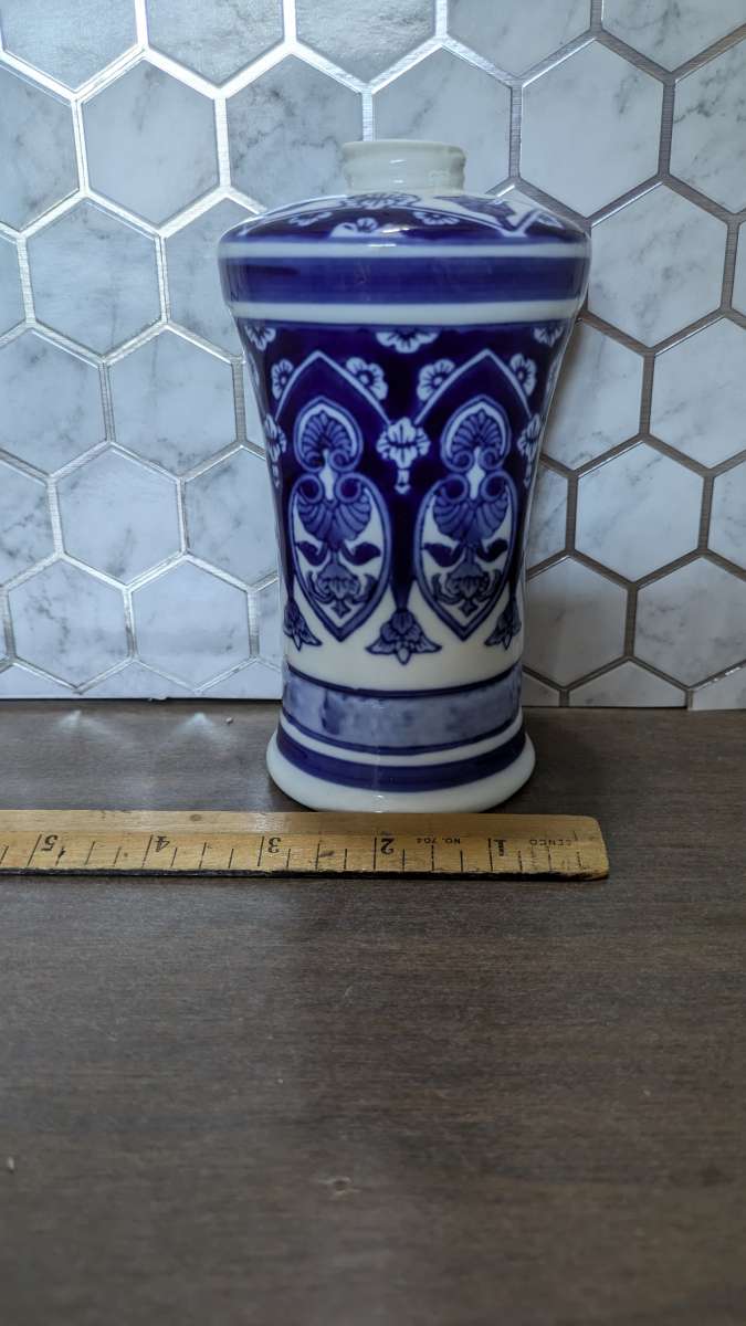 Antique Blue and White Porcelain Bottle