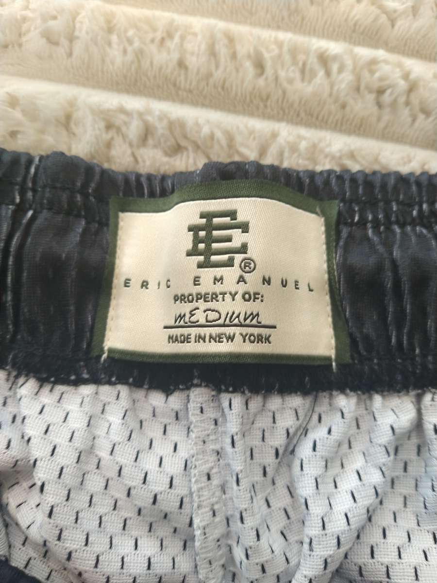 Eric Emanuel Black Skyline Shorts Size Medium