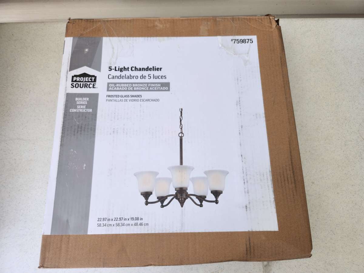 Project Source 5 Light Chandelier