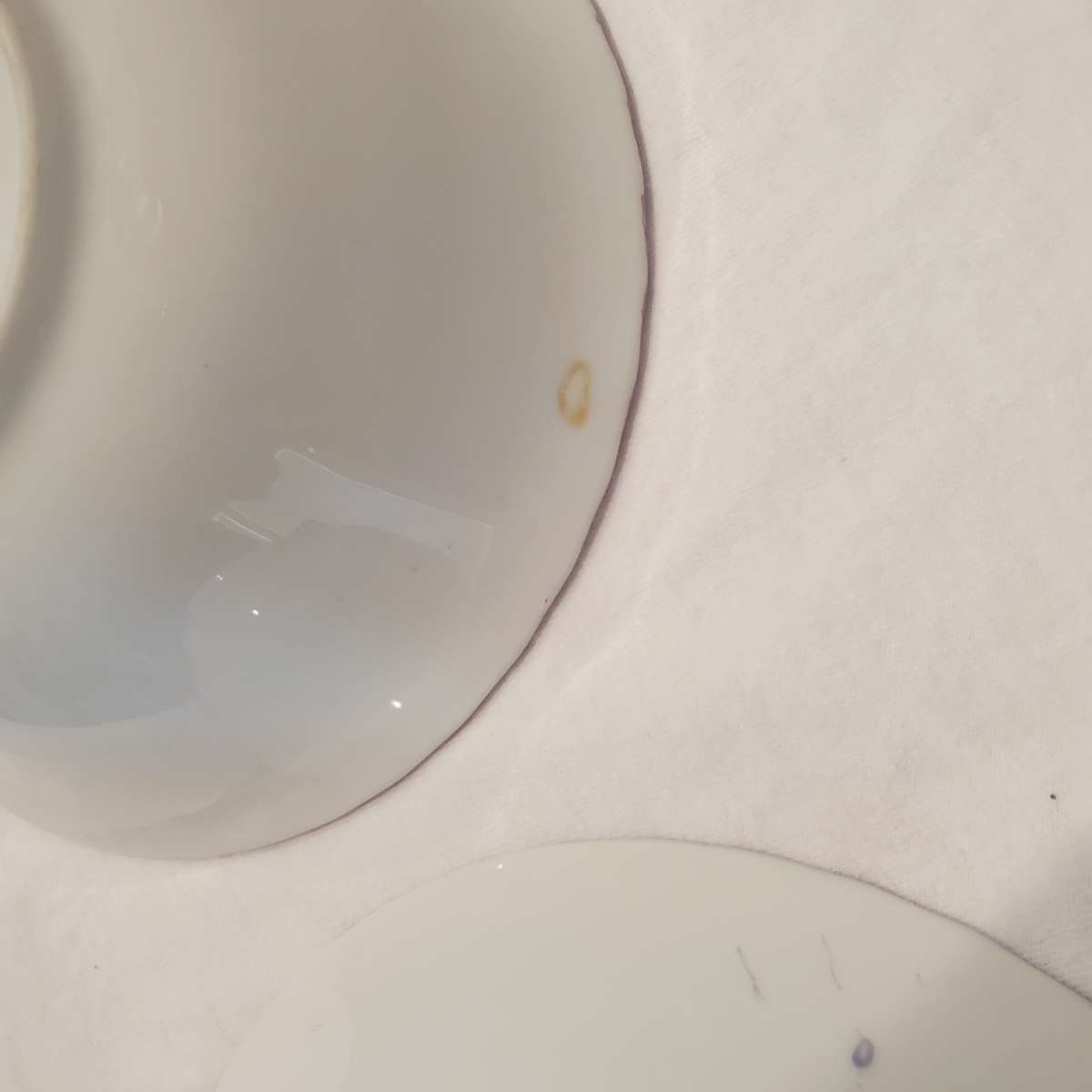 Set Of Two Vintage Lusterware Floral Patterened Bowls Japan