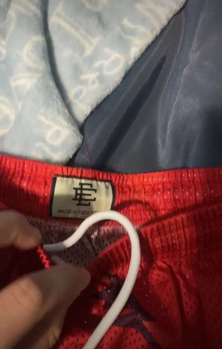 Red Eric Emanuel Bape Shorts all sizes