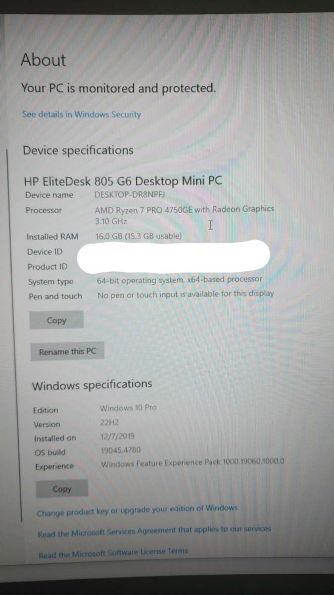 HP EliteDesk G6 Mini PC
