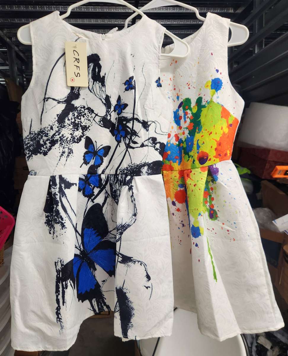 2 Short Flare Cocktail Dresses Womens Medium