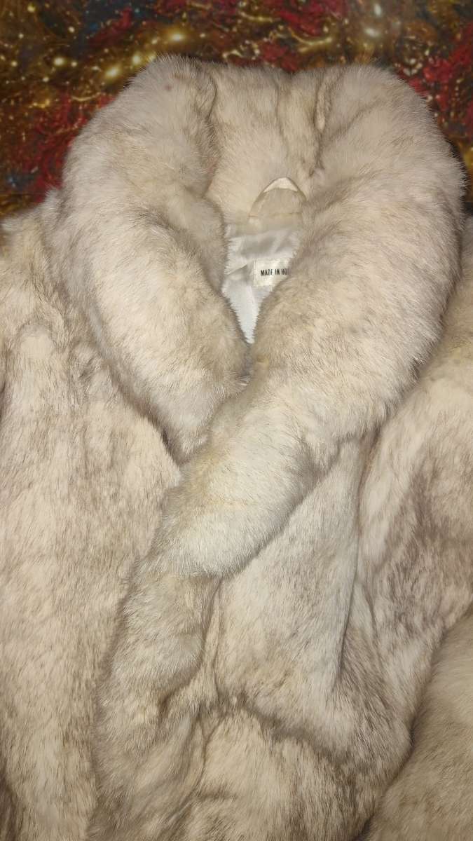 Rabbit fur coat