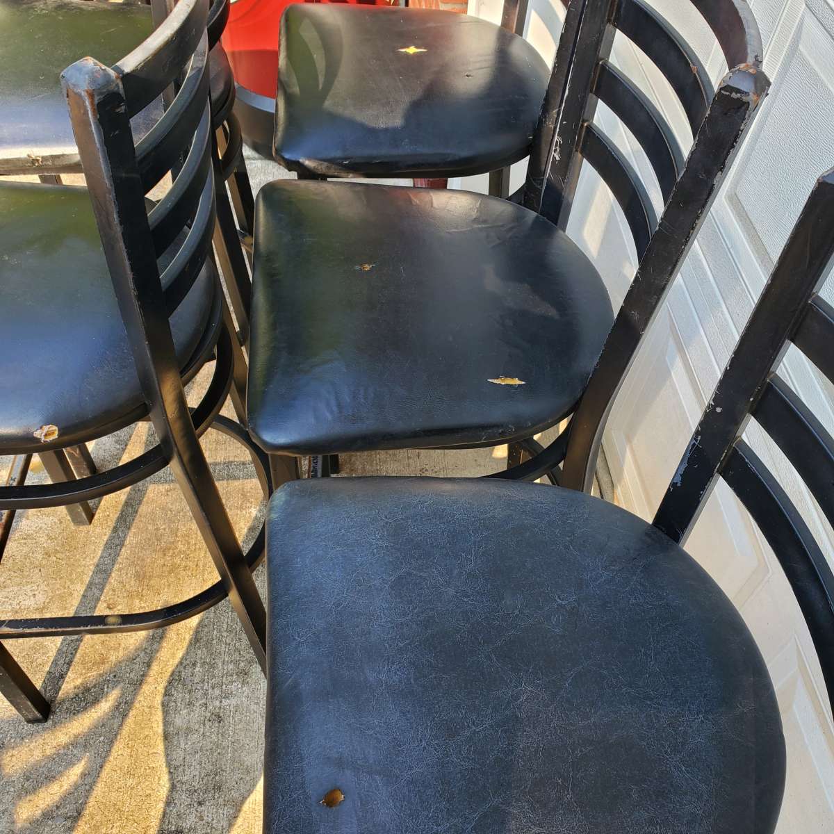 Metal Chairs  Bar Height W Cushioned Seats  RRR Furniture