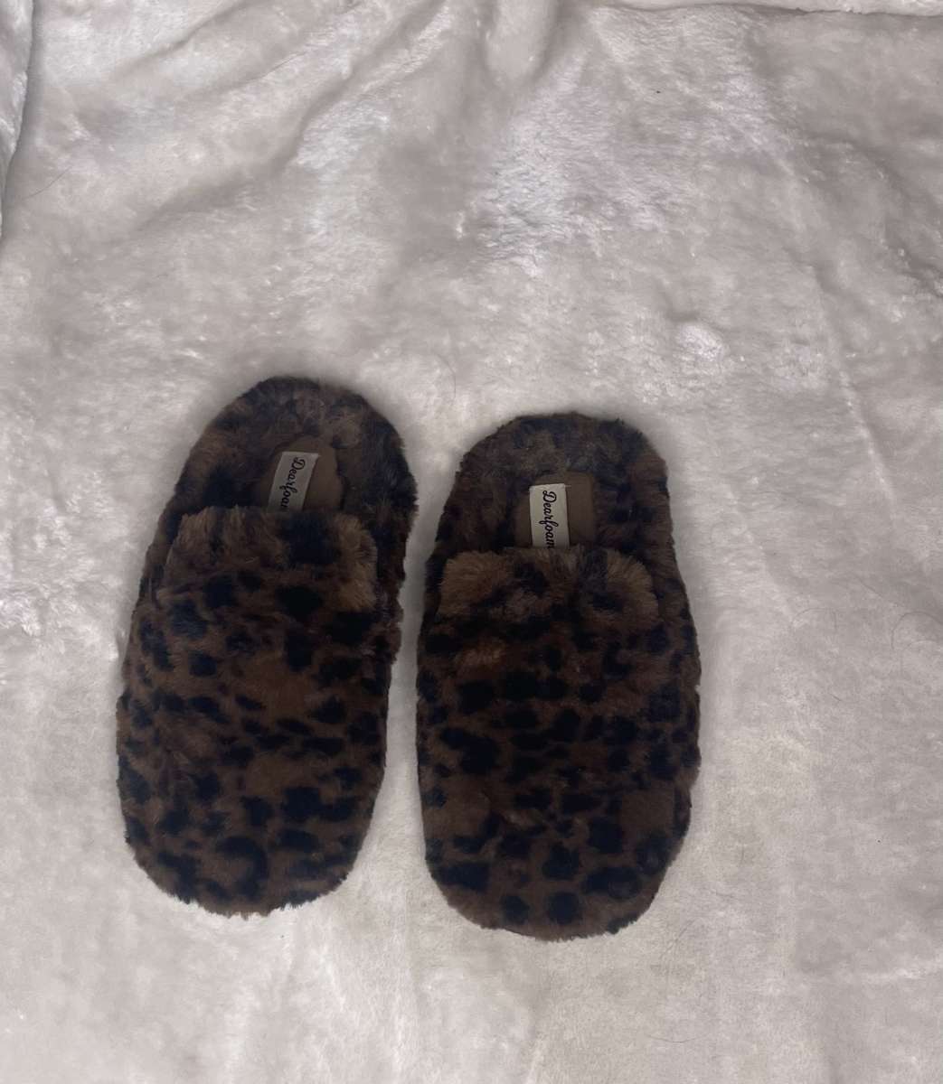 cheetah print slipper