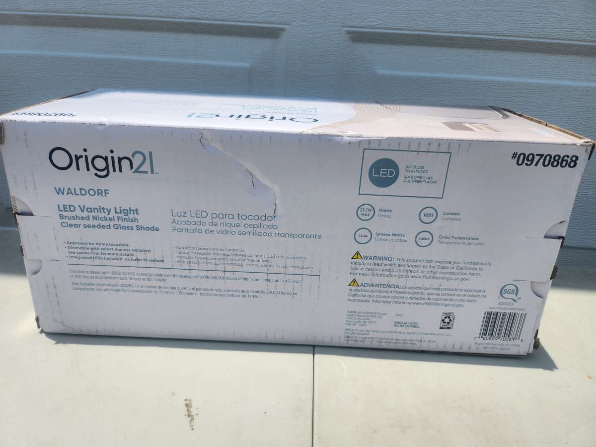 Origin21 Waldorf Vanity Light Bar BRAND NEW