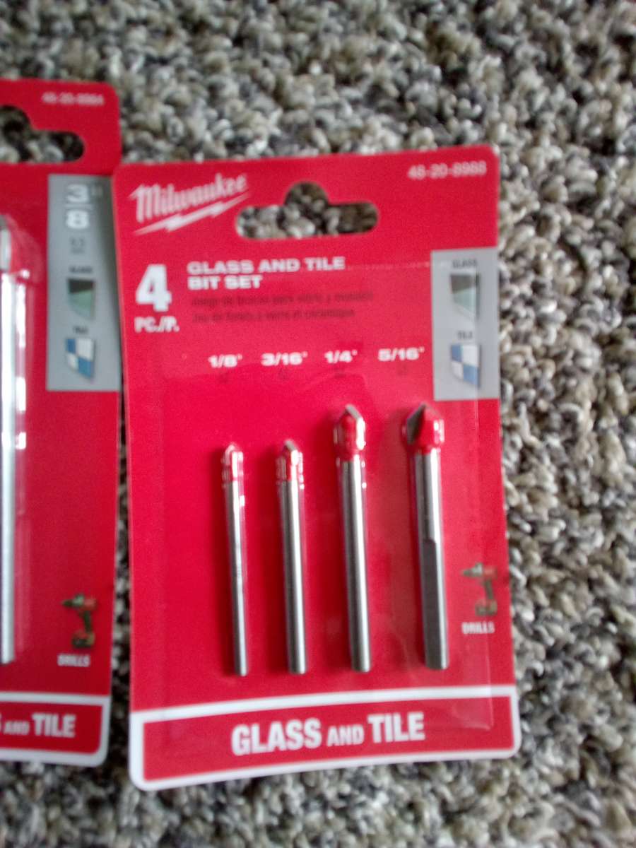 Milwaukee Glass And Tile Bits bundle