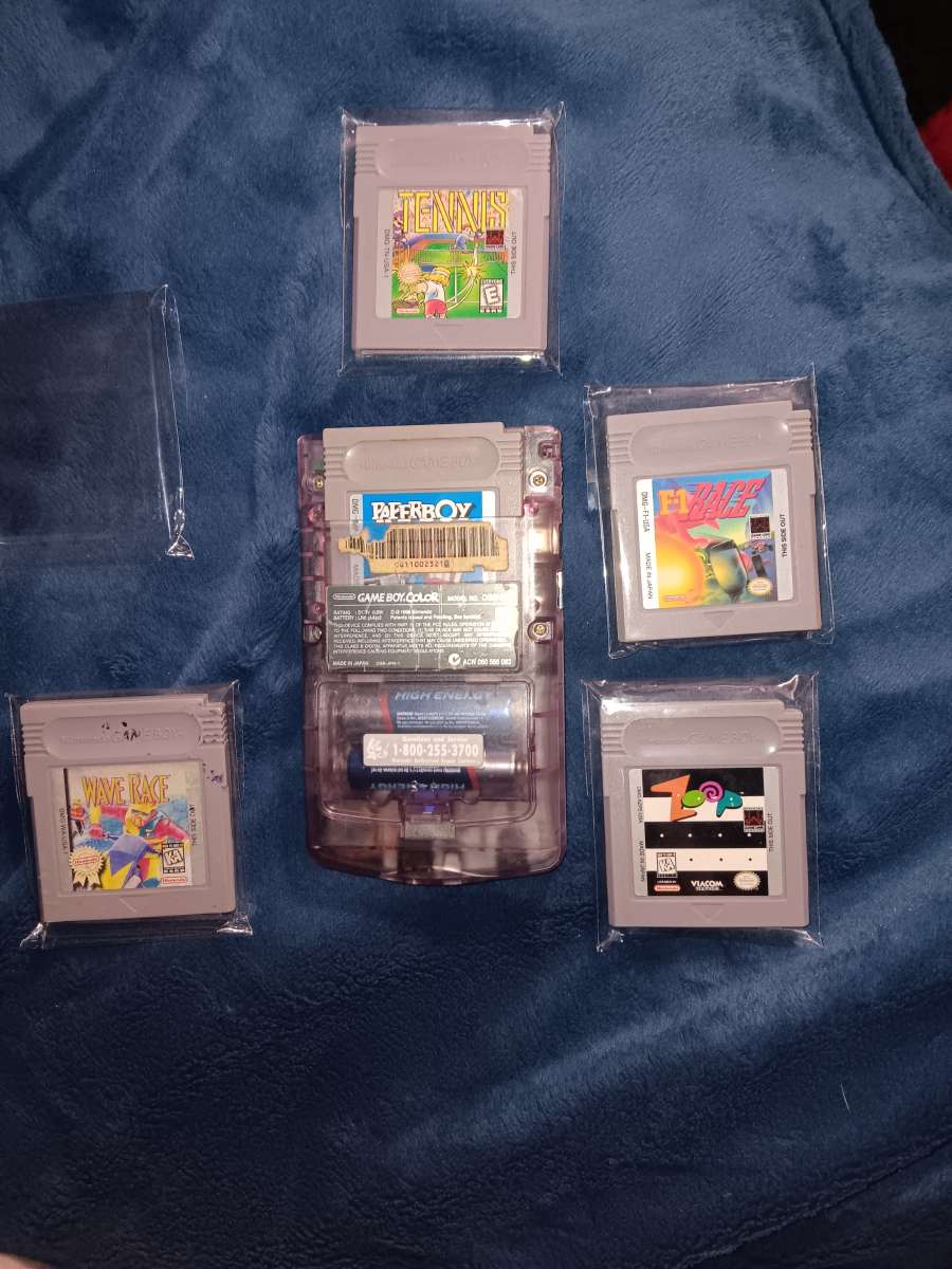 gamboy color with games