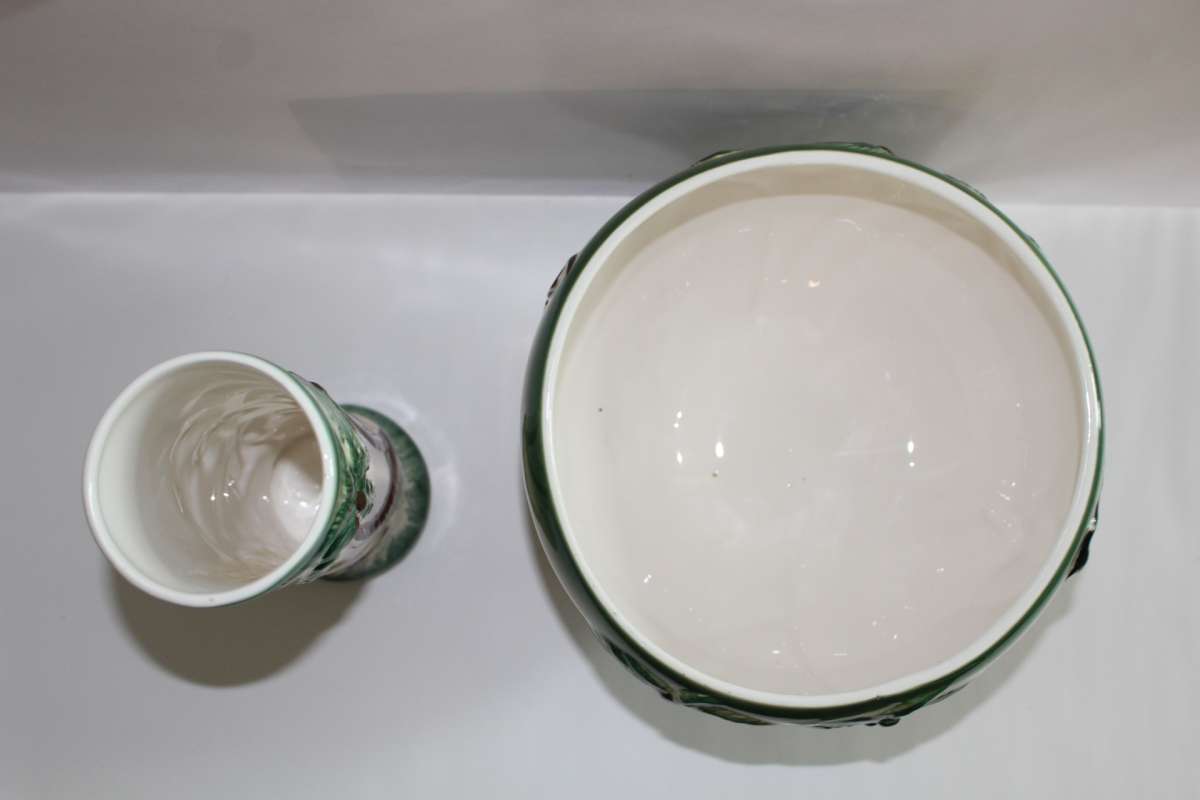 Two Vintage Sail With Harveys  Hula dancer Vase  Planter Pot