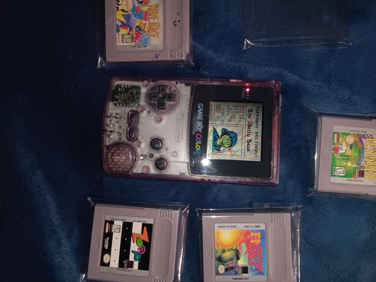 gamboy color with games