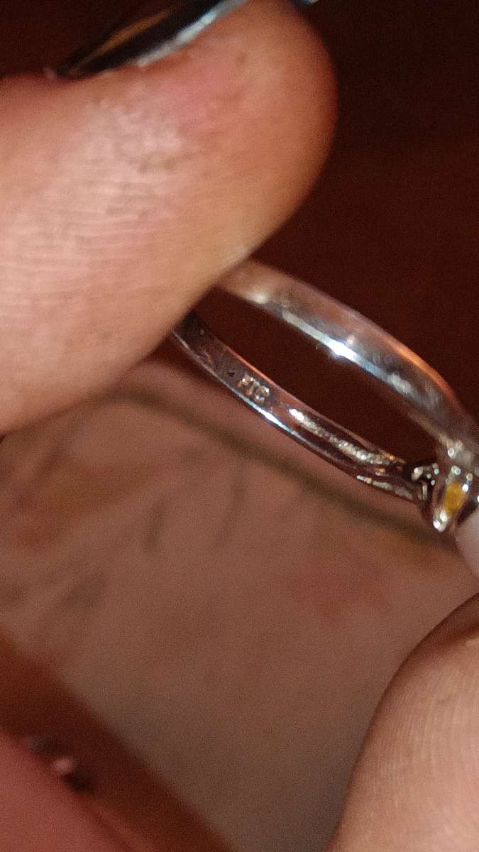 pink pearl with diamond stamped 925 and FIC