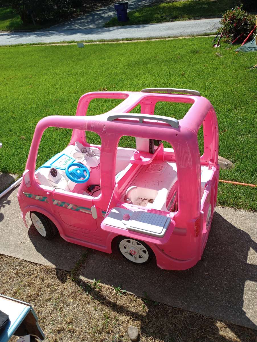 barbie power wheel camper