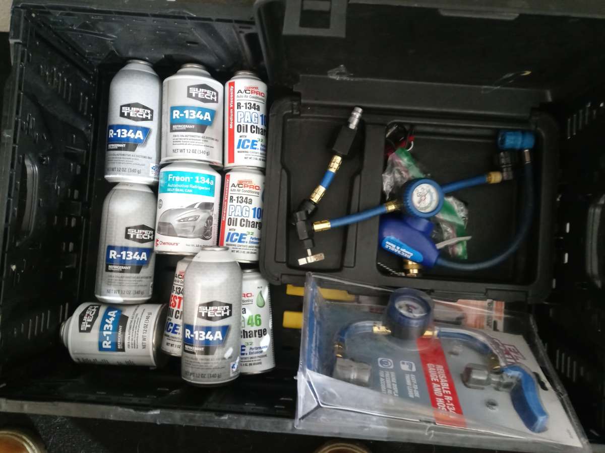 mechanic tools and AC equipment