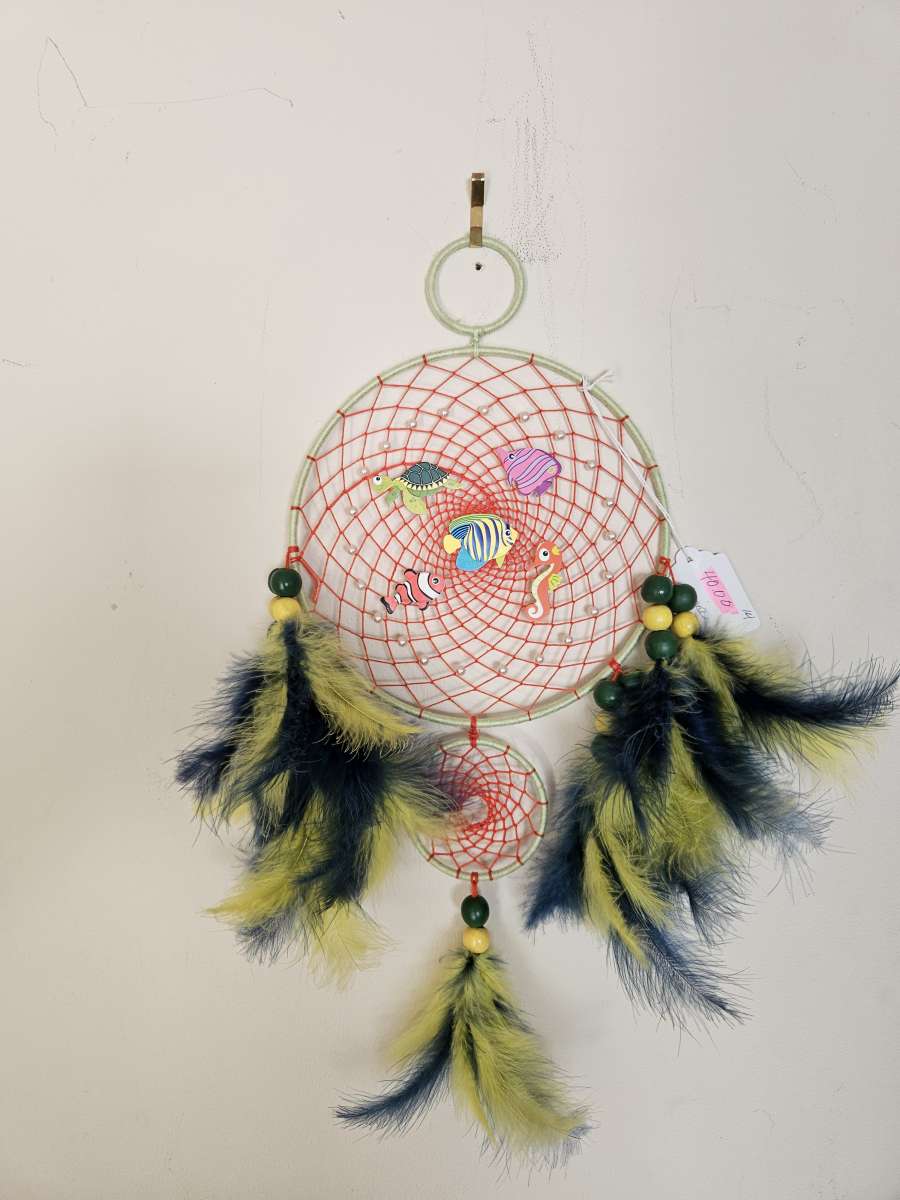 handmade fish dreamcatcher