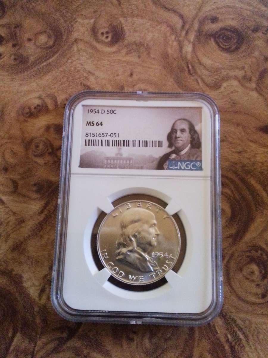 Three NGC Graded Franklin Silver Half Dollars