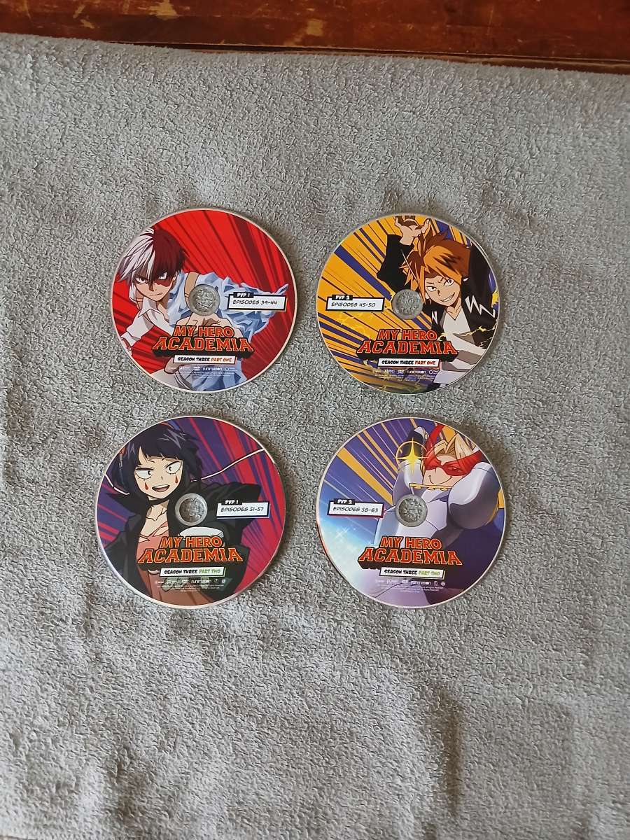 Lot Of 10 My Hero Academia DVDs