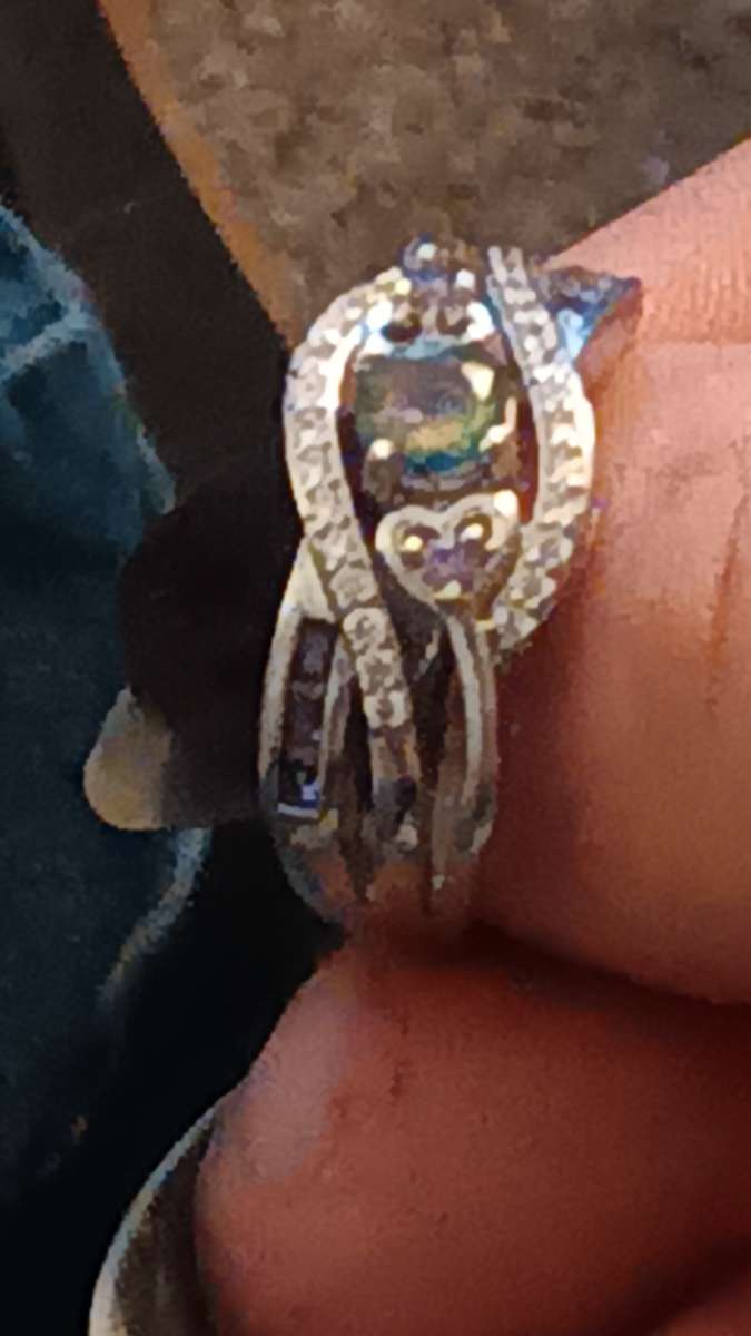 mystic topaz sterling silver ring