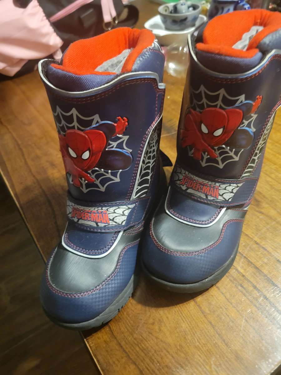 SpiderMan boy size 13 boots