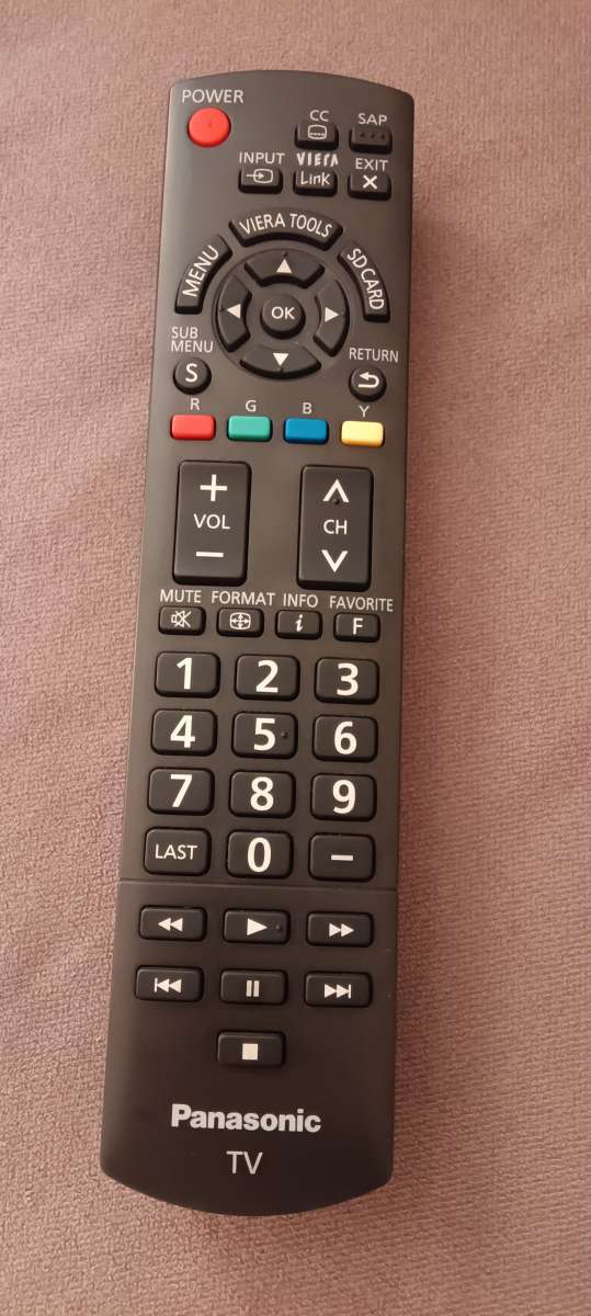 Panasonic remote control tv