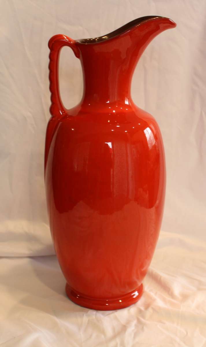 Vintage 17in Frankhoma Red Pitcher 77A