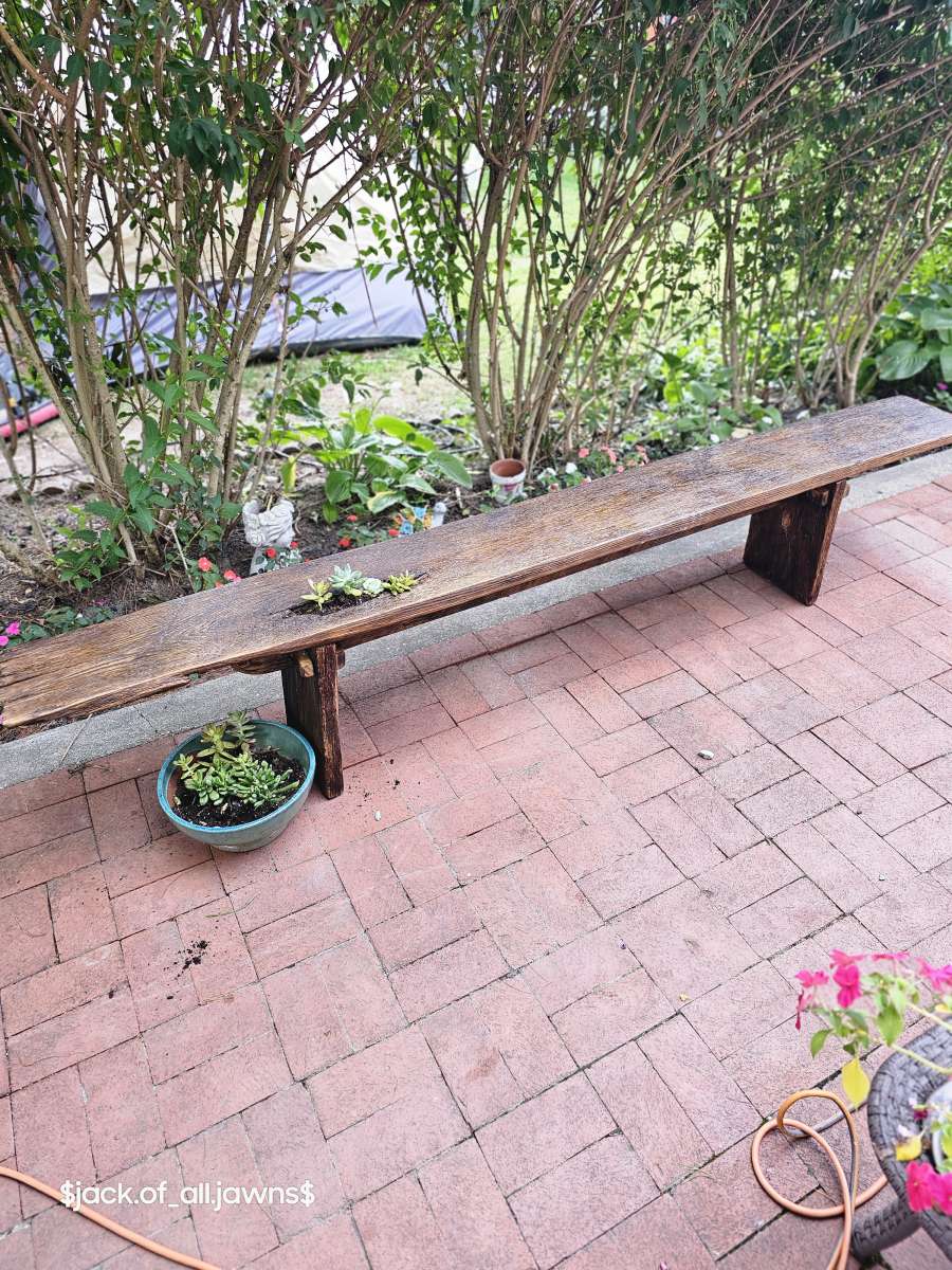 Reclaimed oak board bench 1839