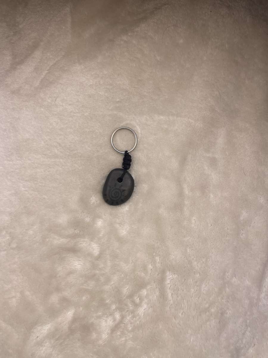 rock keychain
