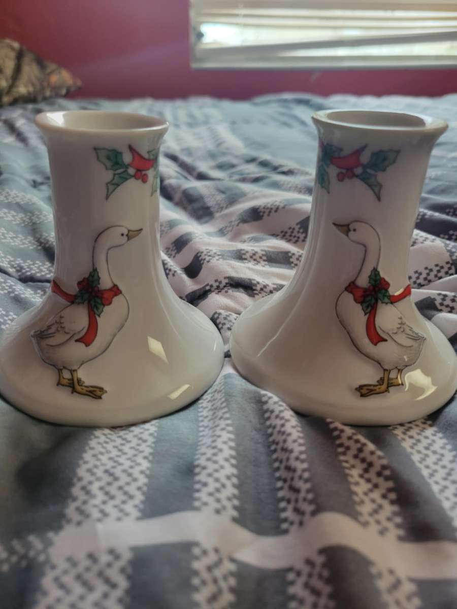 vintage Christmas candles holder