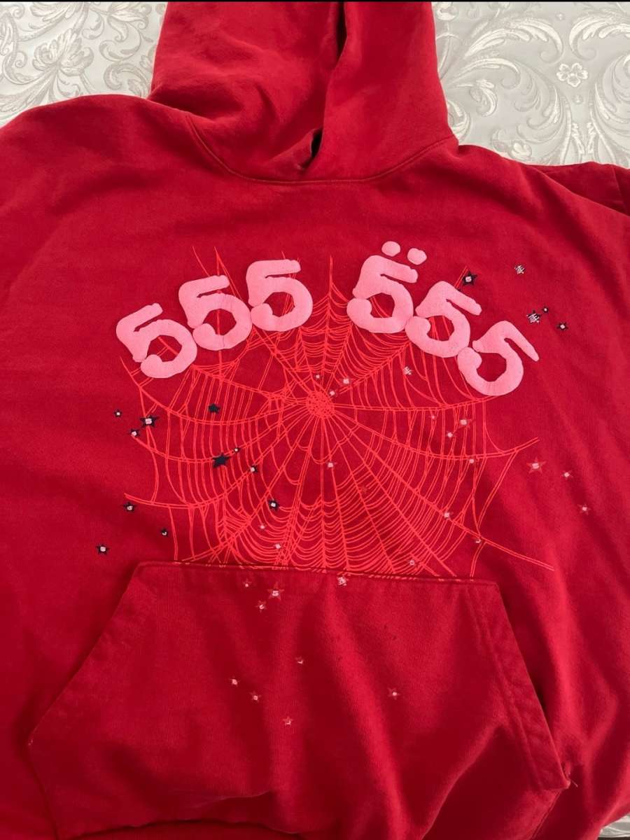 Red Sp5der Angel Hoodie size Large