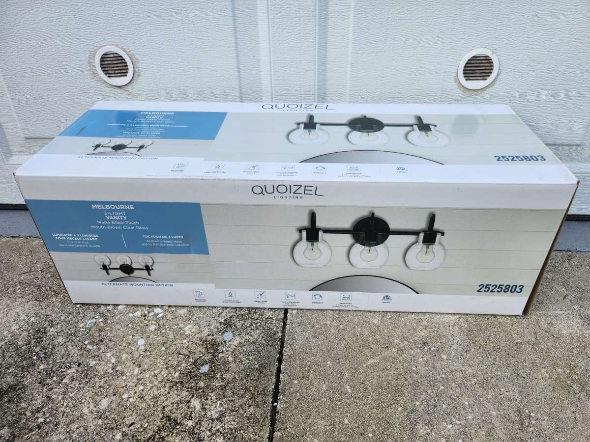 Quoizel Melbourne 3 Light Vanity Light