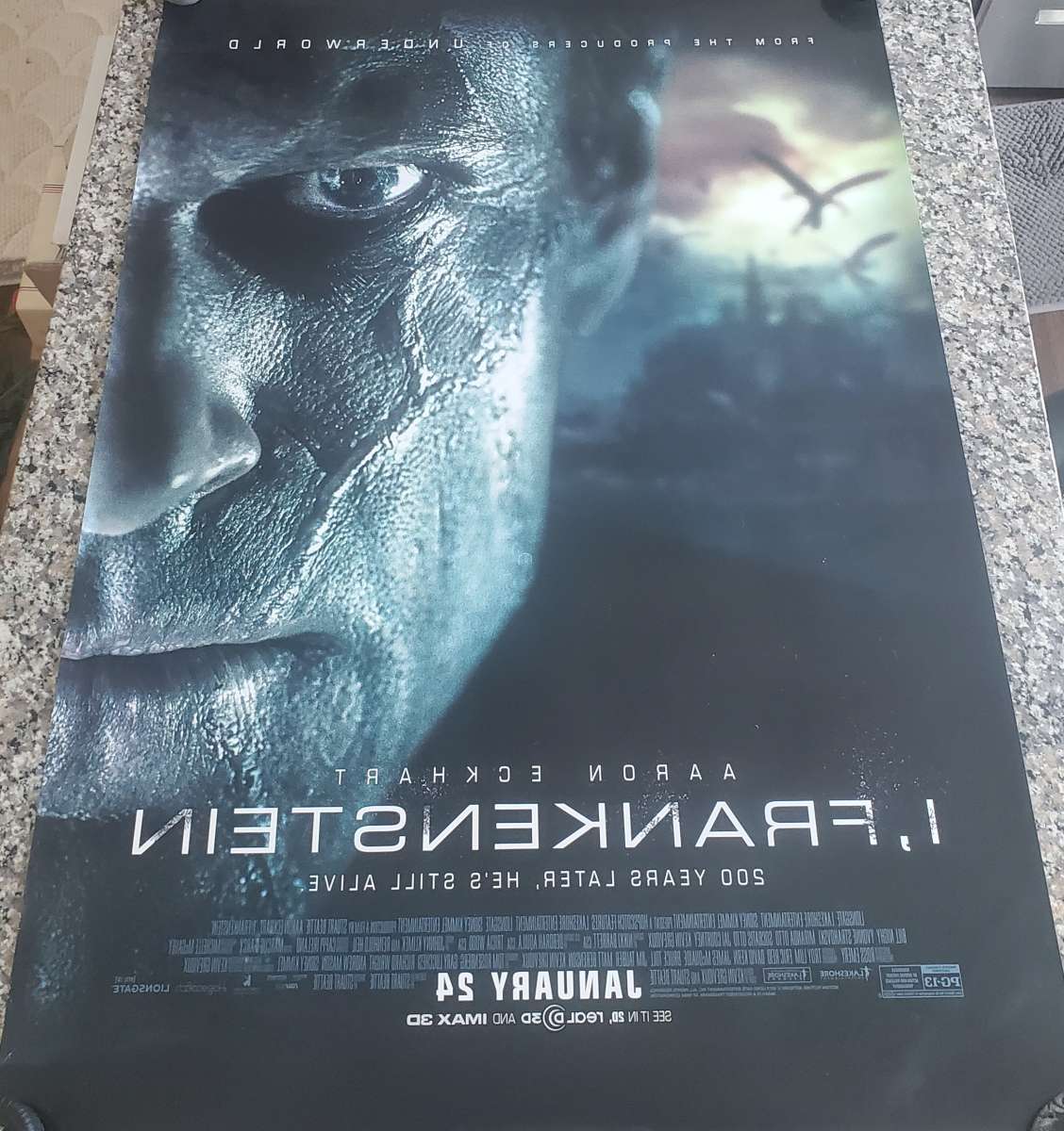 I  Frankenstein 2013 Lions Gate Double Sided Original Movie