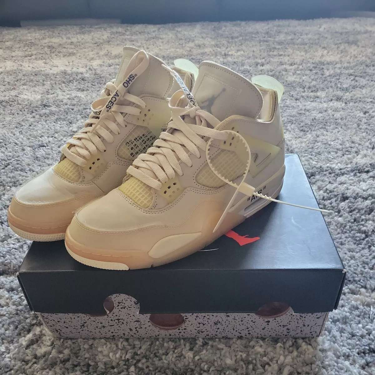 Off White Jordan 4s Sail all sizes