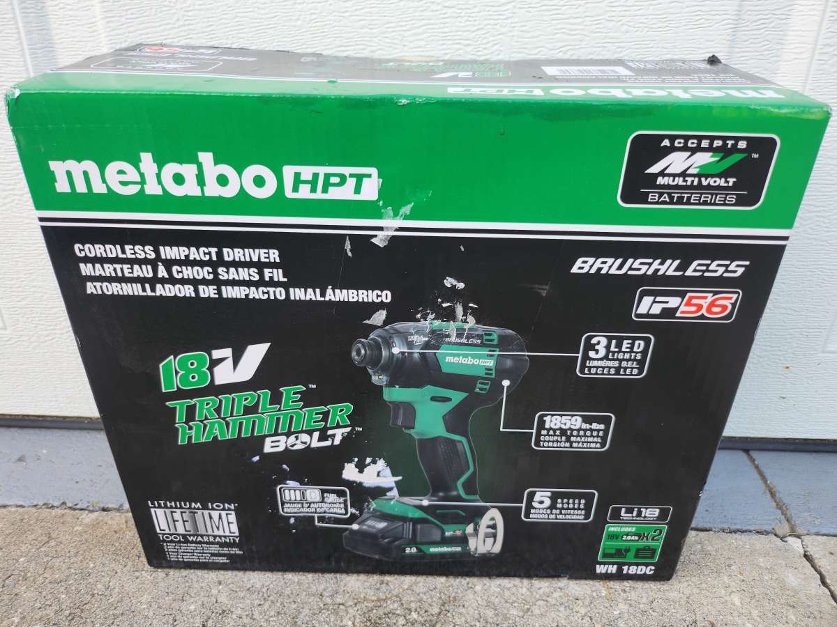 Metabo HPT 18v Cordless Impact Driver