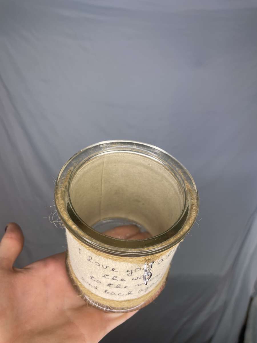 quote crafted glass cup